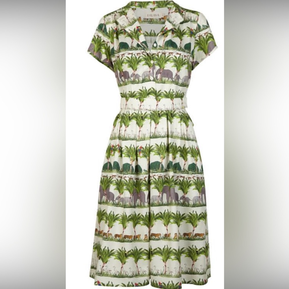 Tropical Print Dress - Picture 8 of 16
